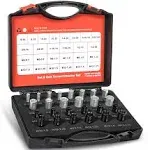 WILTEEXS Nut and Bolt Thread Checker Nut and Bolt Size Gauge- 14 Inch & 12 Metric New Individually Assembled Thread Gauge Suitable for Detecting Fixed Bolts or Threaded Holes in Enclosed Areas