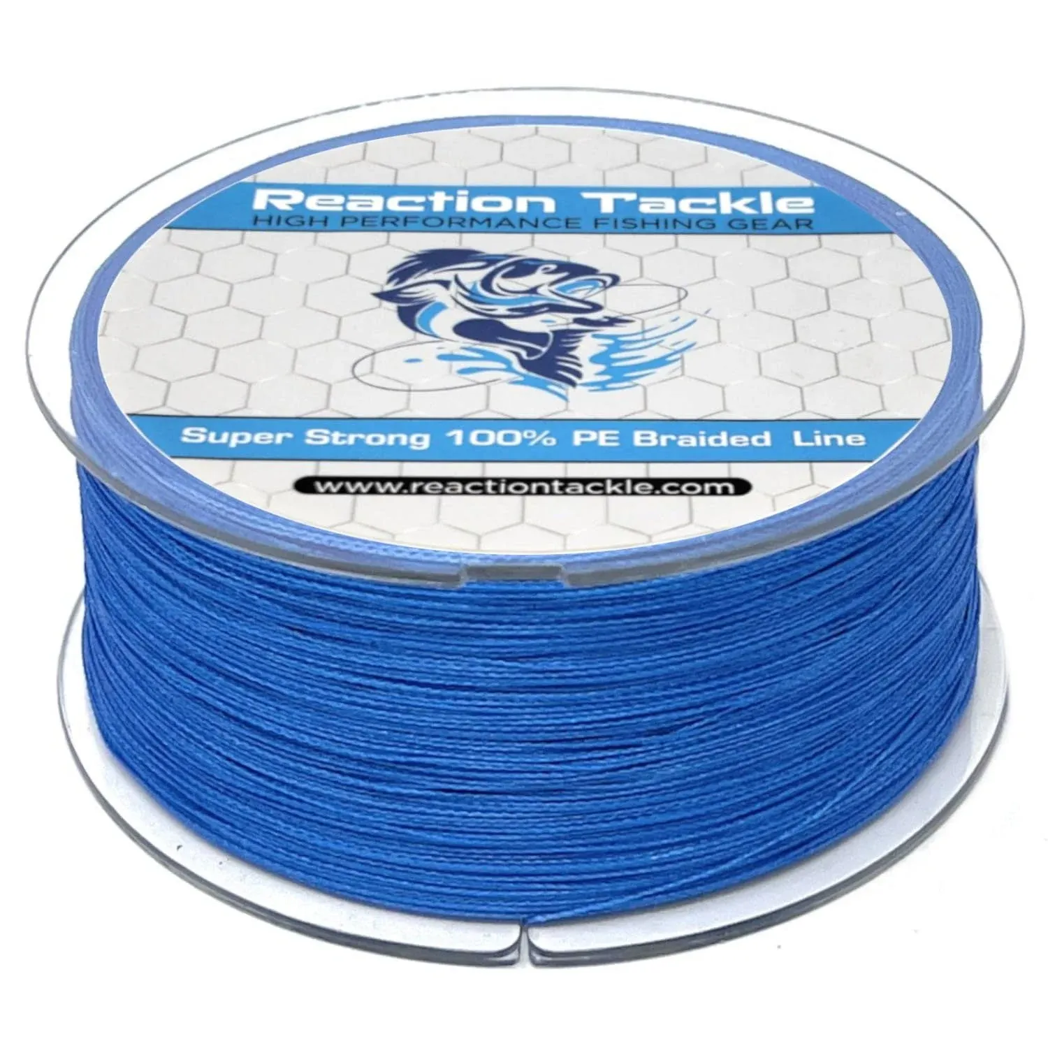 Reaction Tackle Braided Fishing Line - Pro Grade Power Performance for Saltwater or Freshwater Fish - Colored Fishing Line Braid for Extra Visibility