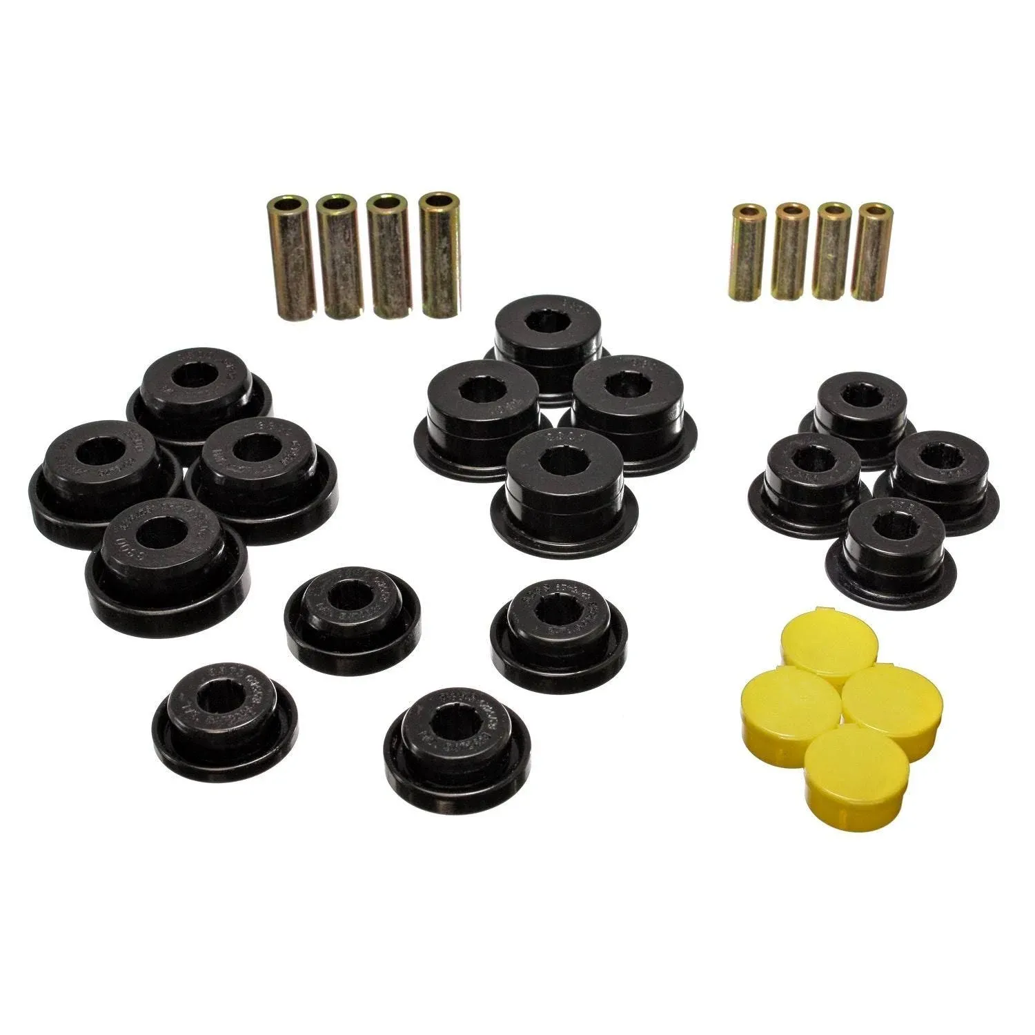 Energy Suspension 97-06 Jeep Wrangler TJ/YJ Black Front Control Arm Bushings (Must reuse OEM Outer S - 2.3106G