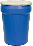 Eagle 30 Gallon Capacity Polyethylene Drum with Metal Lever Lock Lid