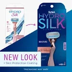 Hydrosilk Hydro Rose Gold Metal Handle Women's Razor and 2 Refills