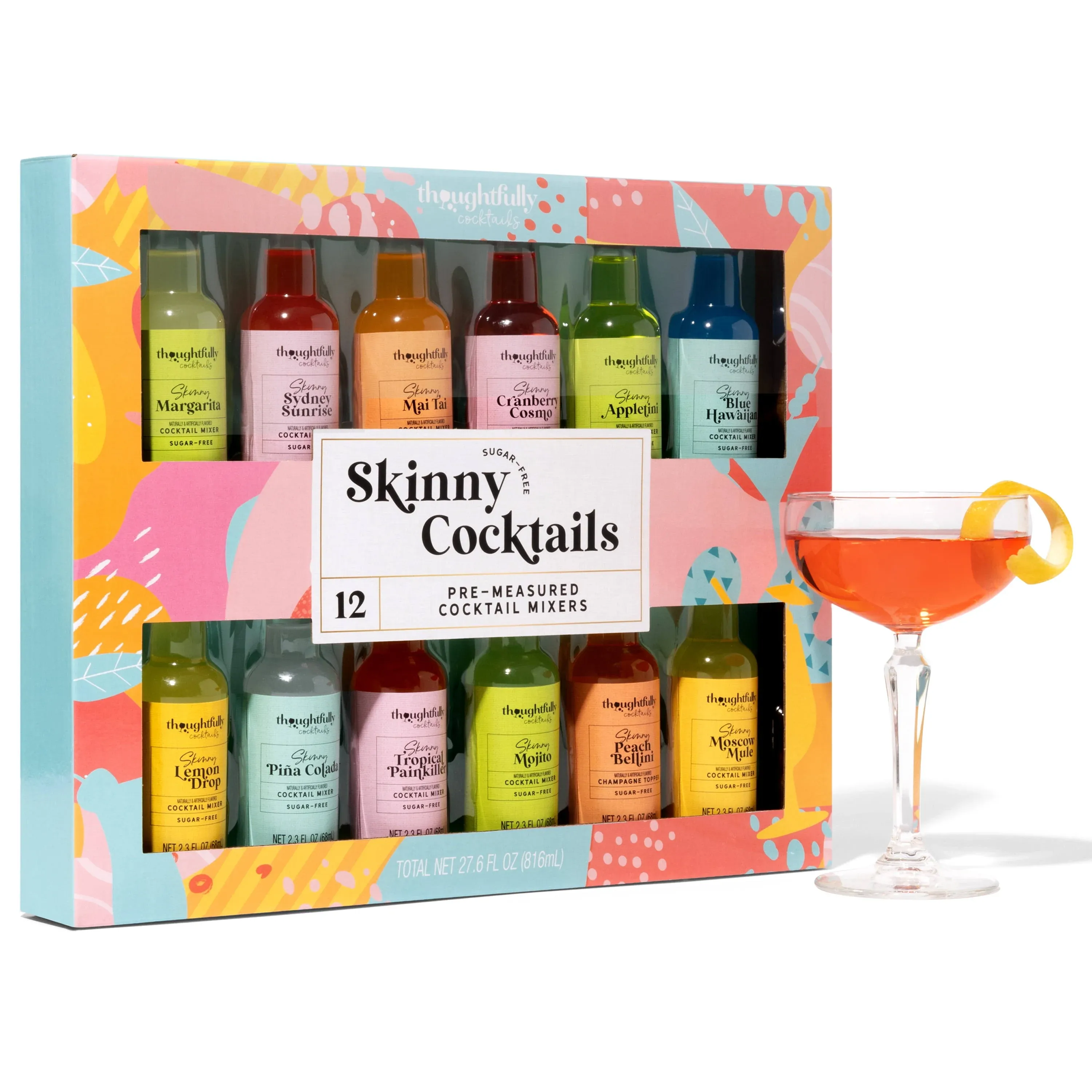 Thoughtfully Cocktails, Skinny Cocktail Mixers, 12 Pack (no Alcohol)