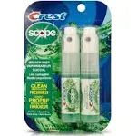 Crest Scope | One 4-Pack of Mint Breath Mist Sprays (4 Total Sprays) - 0.24 ounce (7mL) - Made in an FDA Audited USA Facility