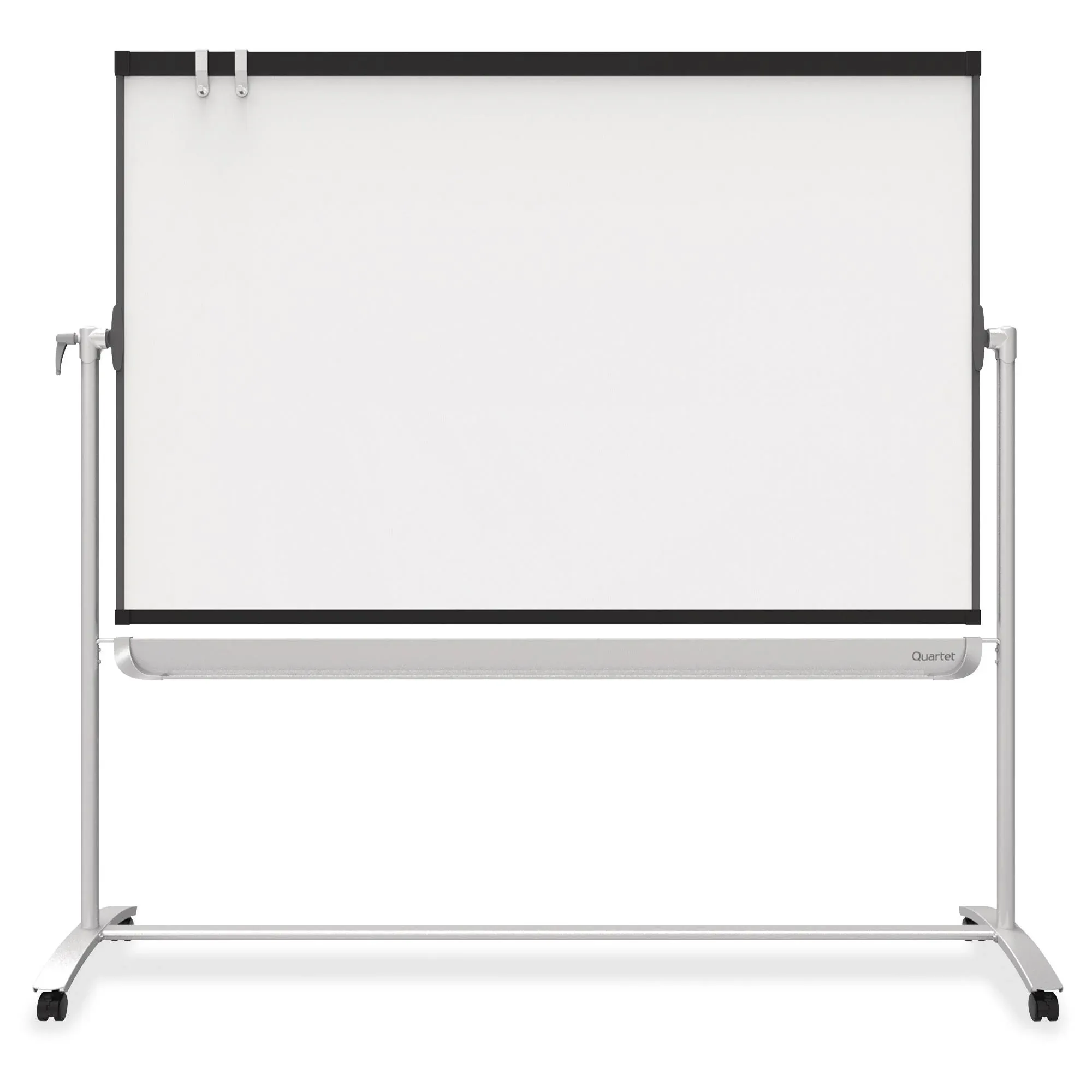 Quartet Easel, Magnetic, 6' x 4', Reversible, Whiteboard/Flipchart, Prestige 2 Mobile Presentation, Graphite Frame (ECM64P2)