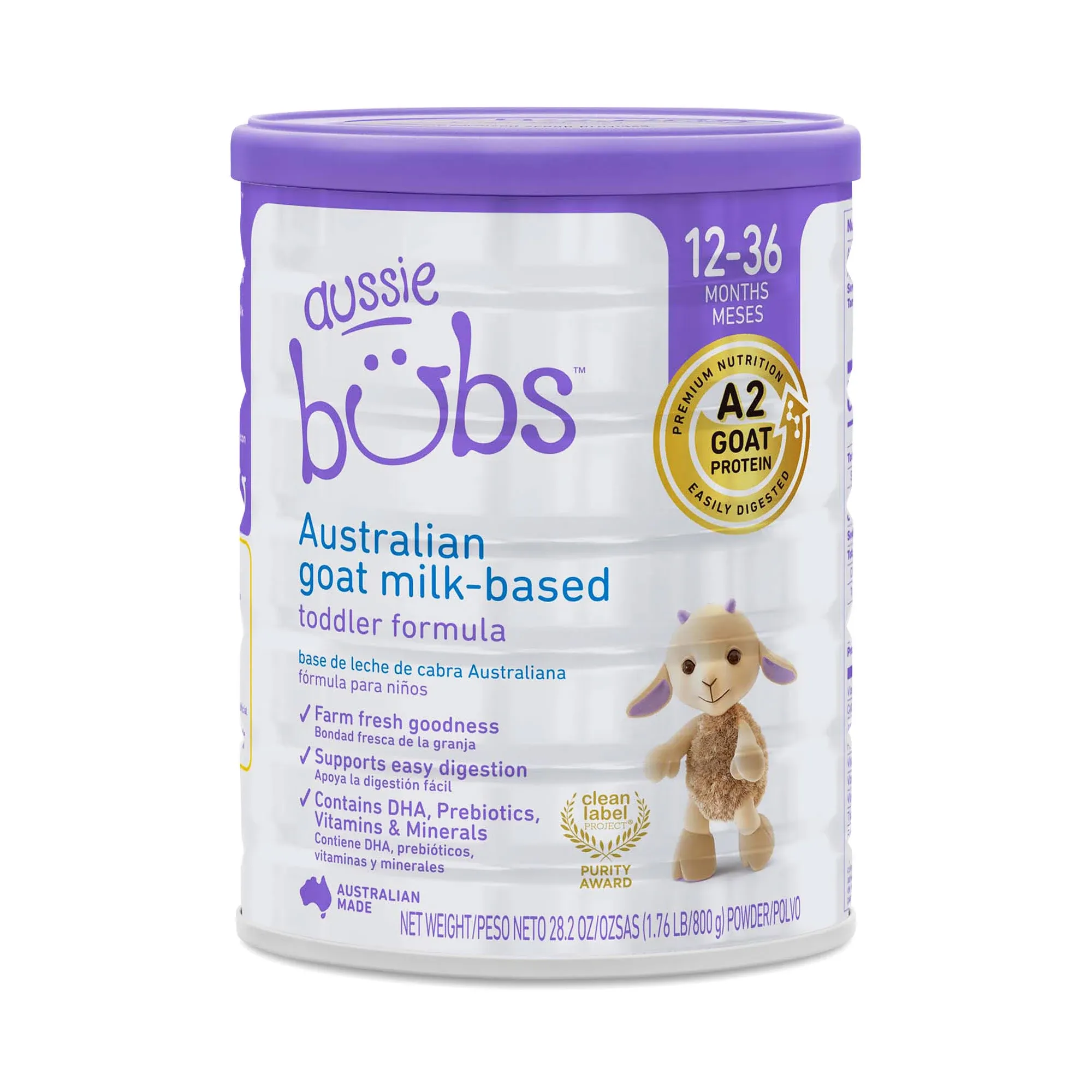 New 4X Aussie Bubs Australian Cow Milk-Based Toddler Formula 12-36 Months