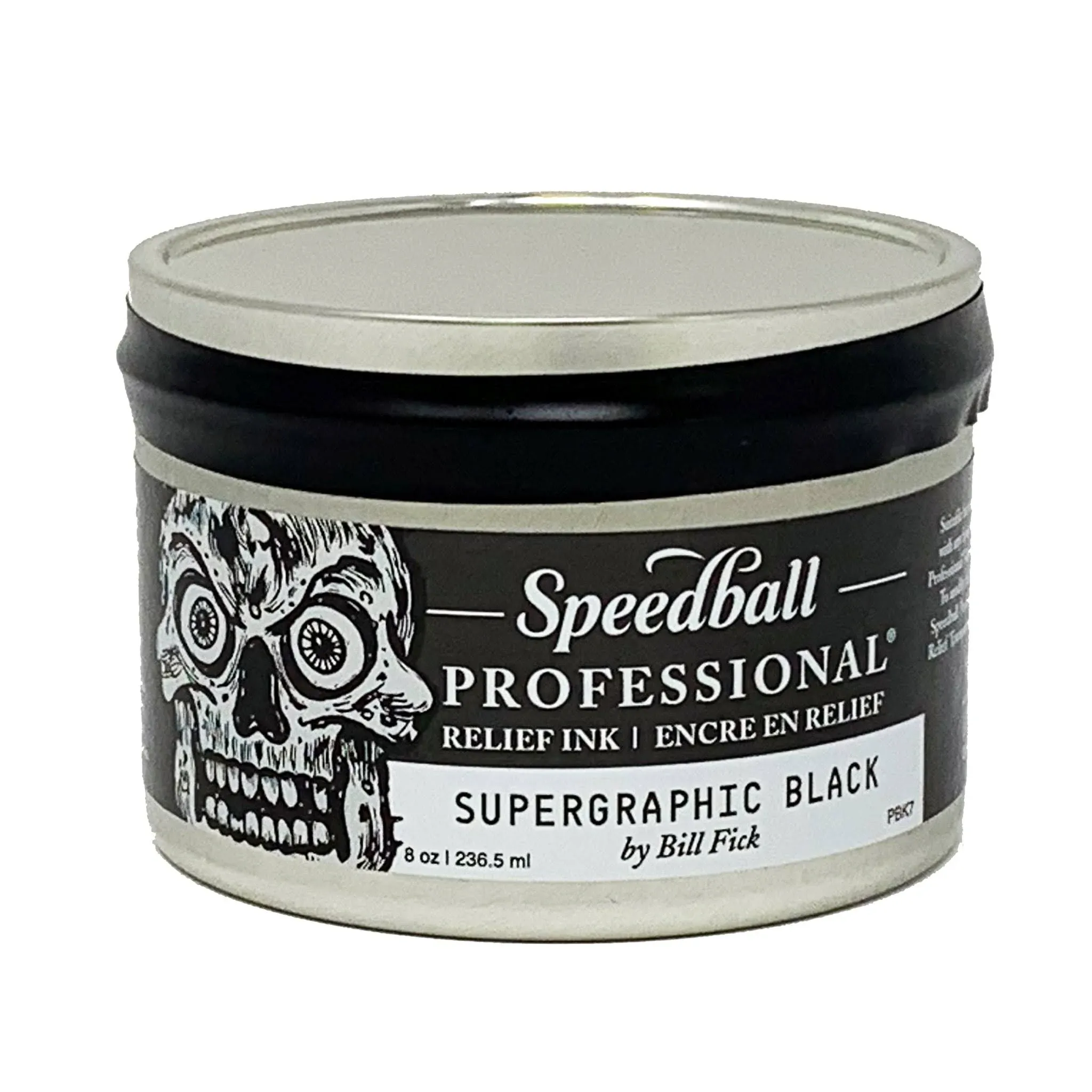 Professional Relief Ink supergraphic black, 8 oz. can