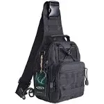 FR Fashion Co. 11" Men's 4-Way Carrying Tactical Crossbody Sling Bag - Camouflage