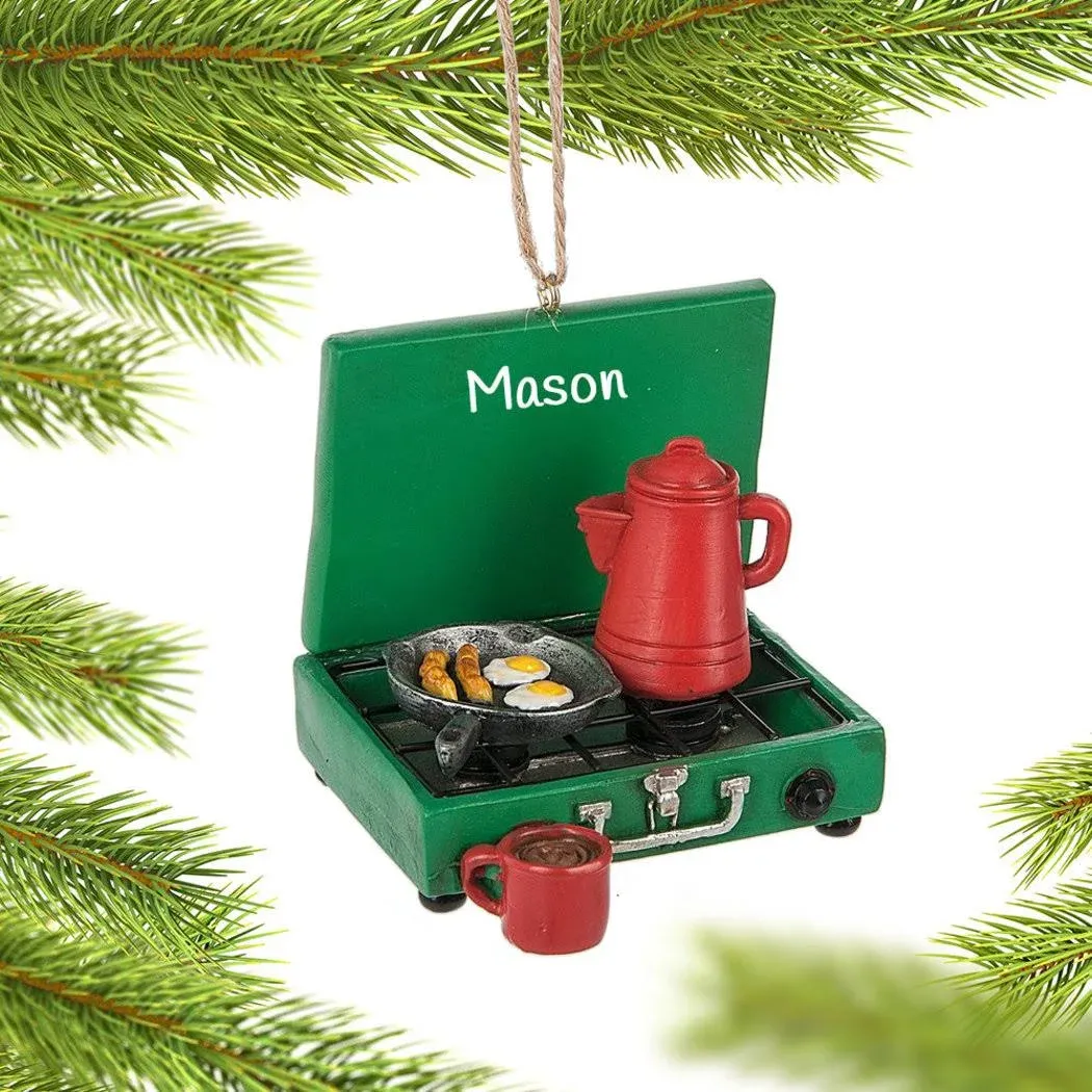 CAMP STOVE Camping Christmas Ornament, by Midwest CBK