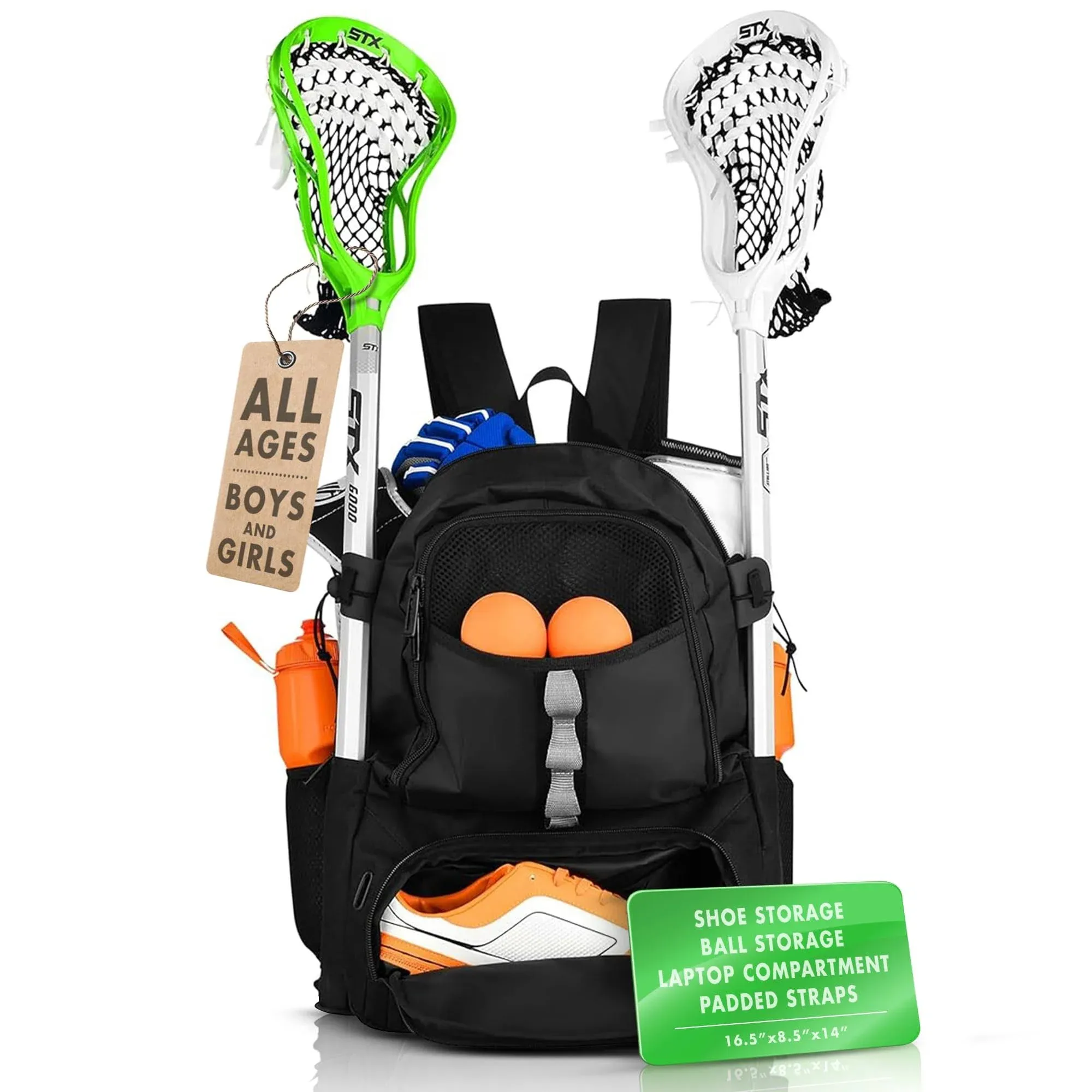 ERANT Lacrosse Bag Backpack – Lacrosse Bags for Boys – Girls Lacrosse Backpac...