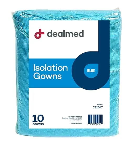 Dealmed Blue Isolation Gown