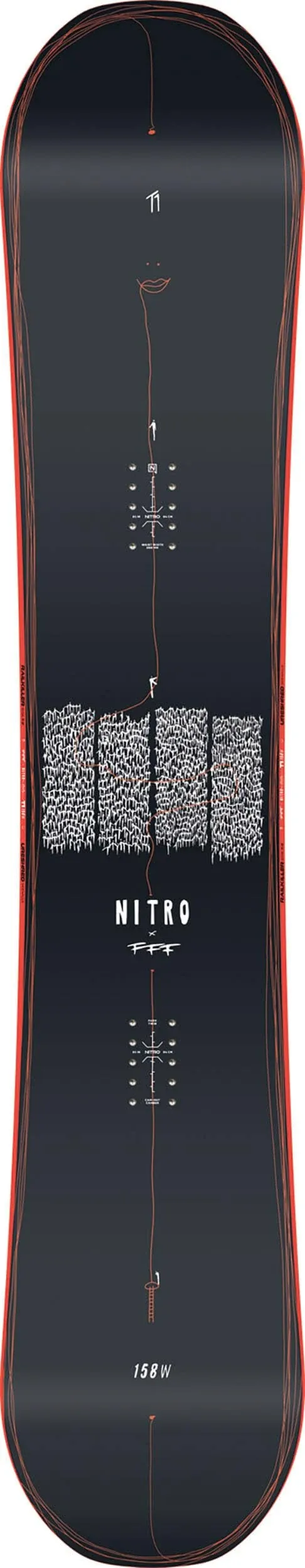 Nitro T1 x FFF Snowboard 2024 - 158W