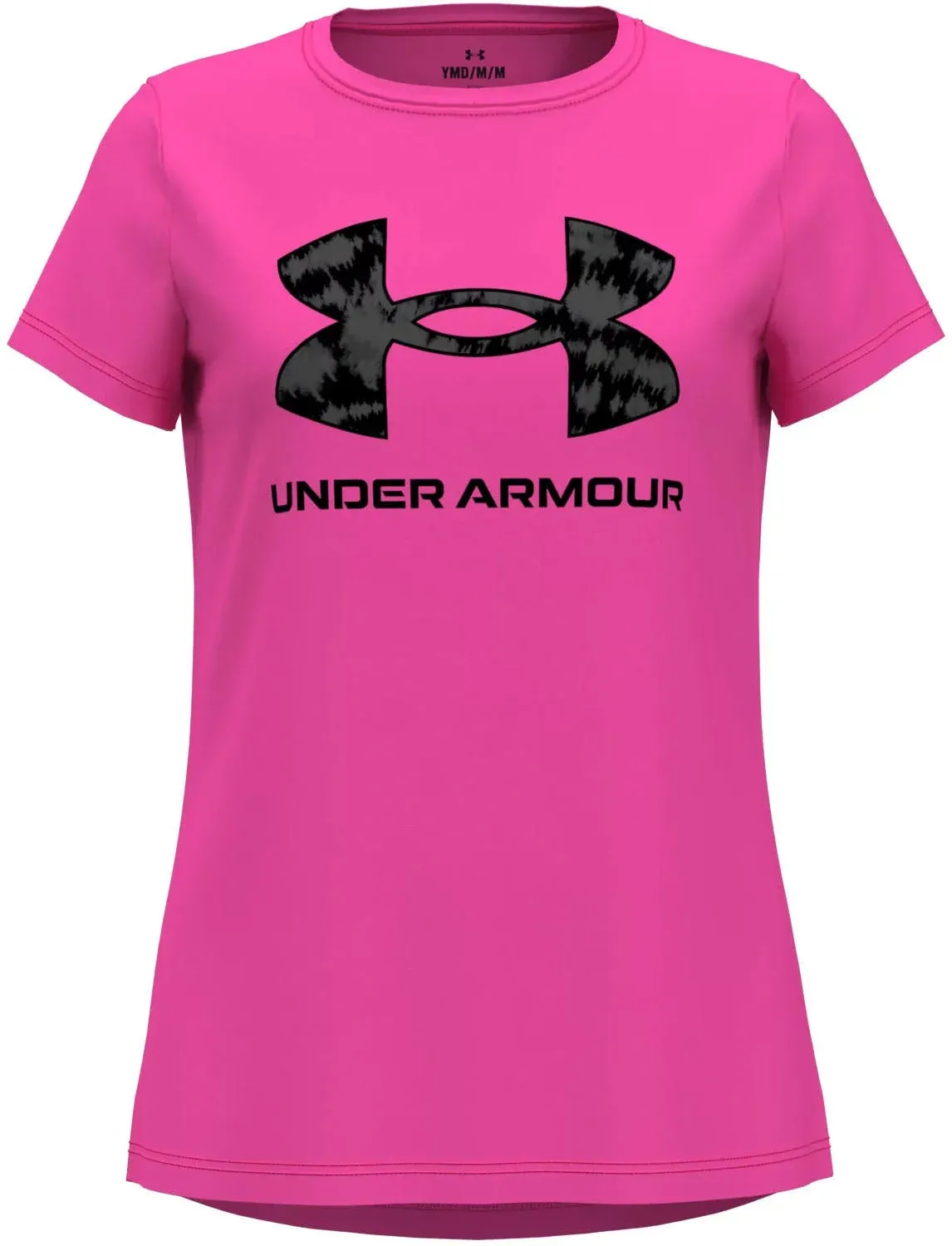 Girls' UA Tech™ Print Fill Big Logo Short Sleeve