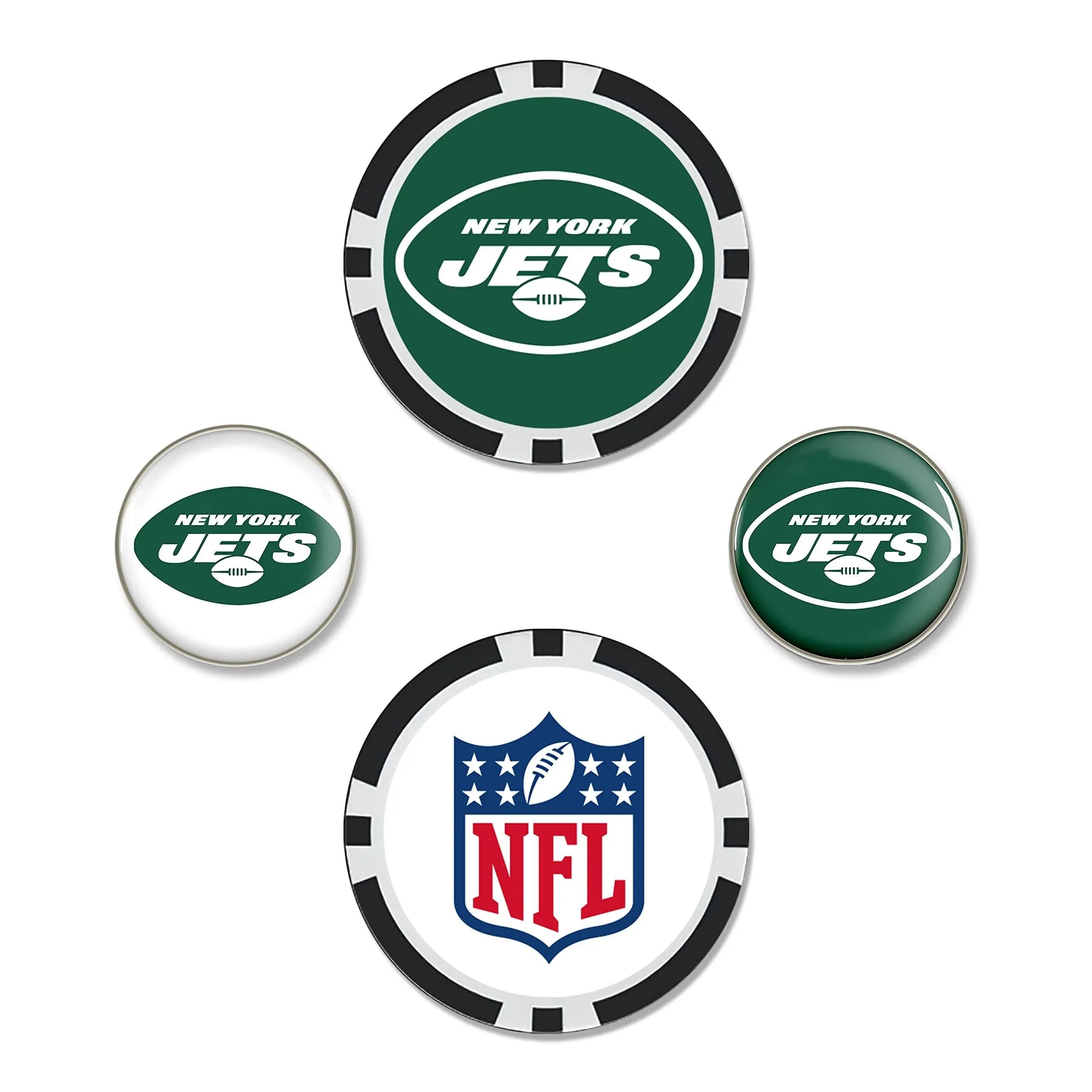 Team Effort NFL Ball Marker Set - New York Jets