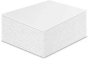 APOCHON 15 Pack White Foam Board, 12 x 16.5Inch Foam Core Baking Board Mat Board Center, 3/16Inch Thick Polystyrene Foam Sheet Perfect for Arts, Crafts, School Projects & Presentations