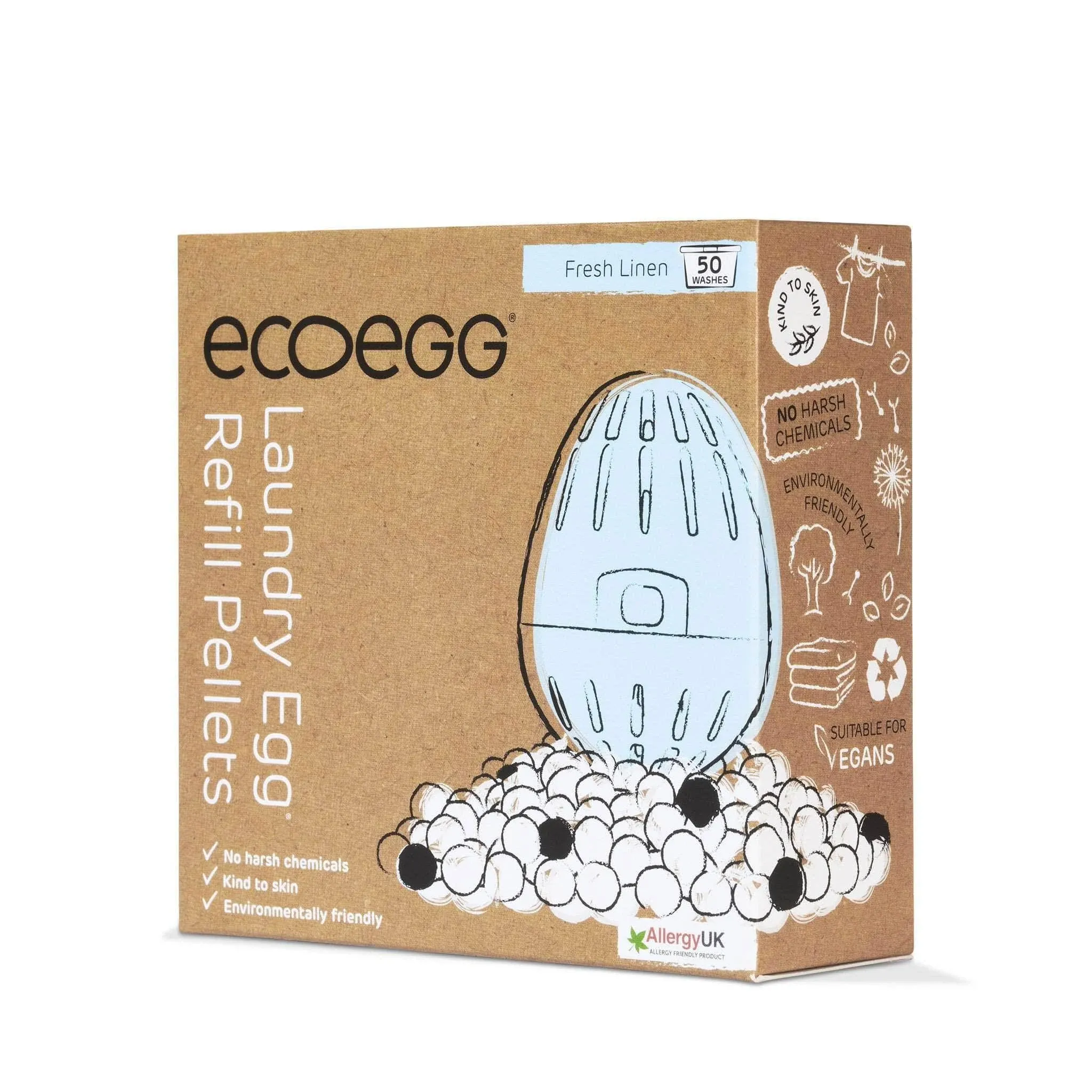 Ecoegg Laundry Pellet Refill Fresh Linen 50 Washes