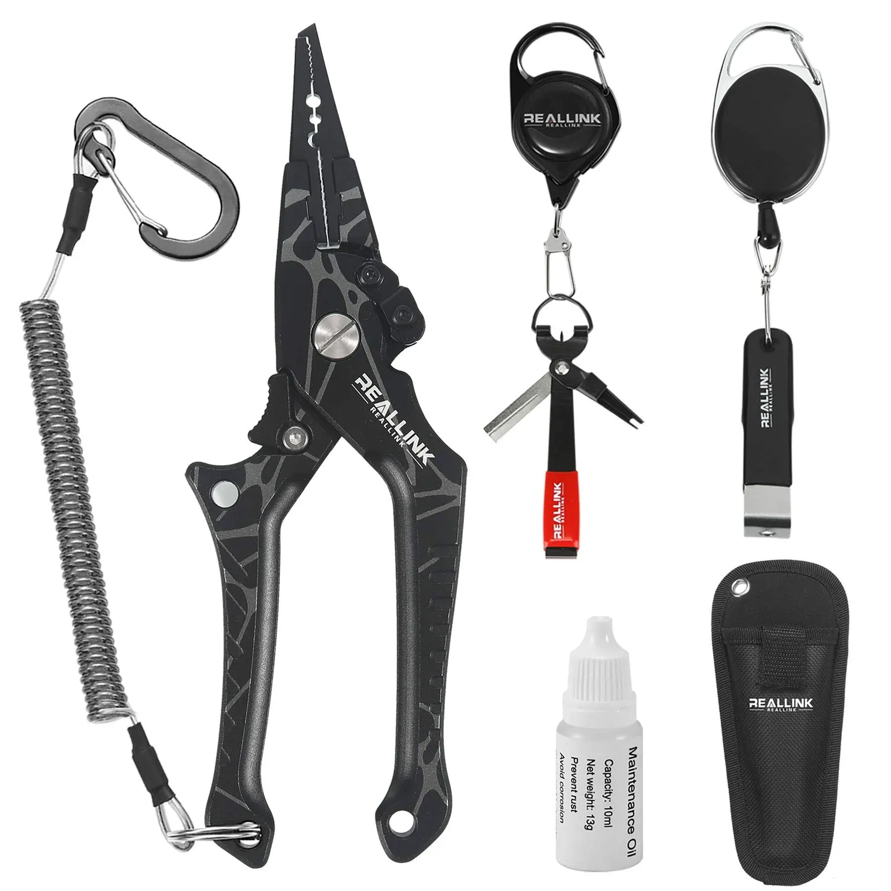 Aluminum Fishing Pliers Hook Remover Tool Kits and Accessories Combo, Fishing ...