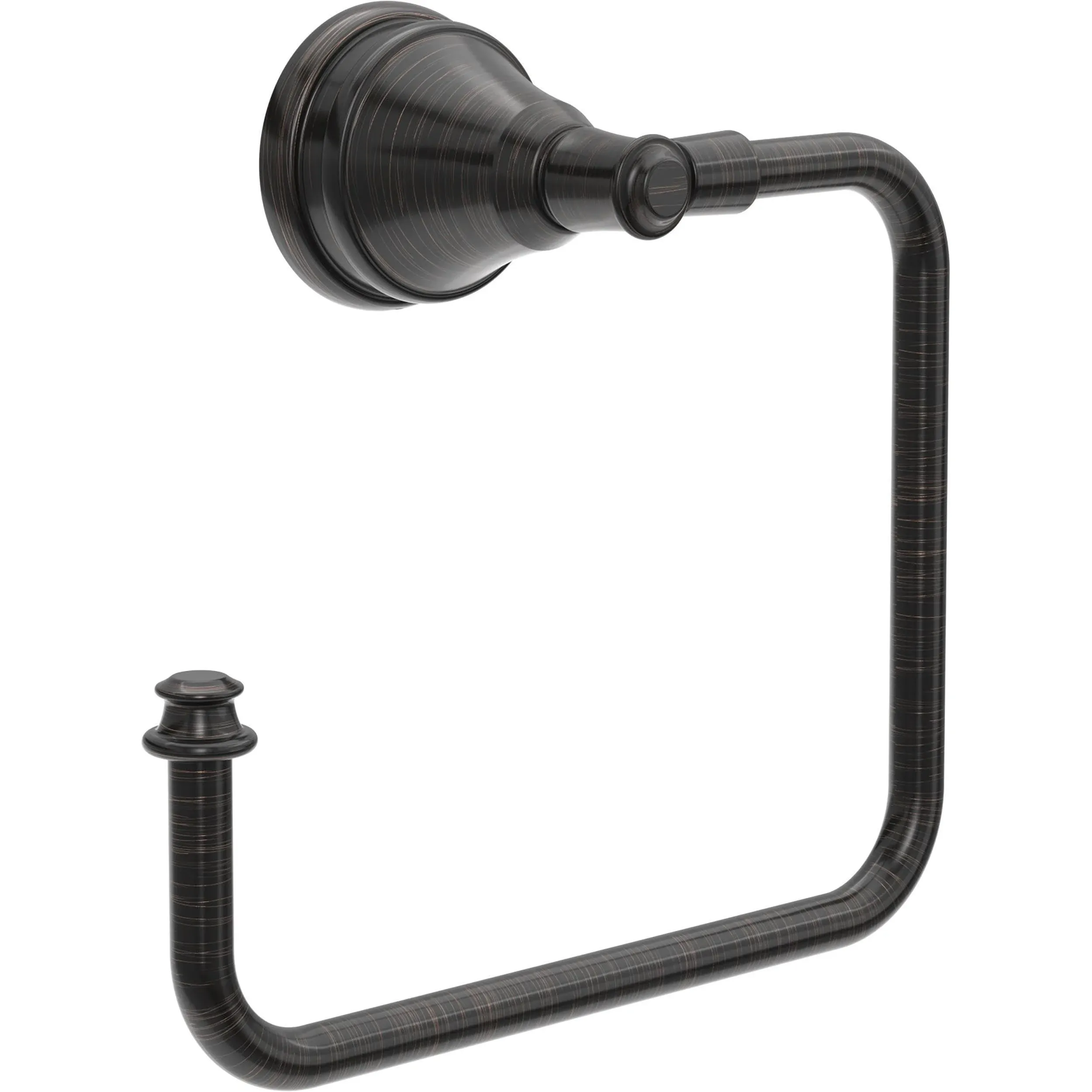 Delta MYN46-VBR Mylan Wall Mount Square Open Towel Ring Bath Hardware Accessory ...