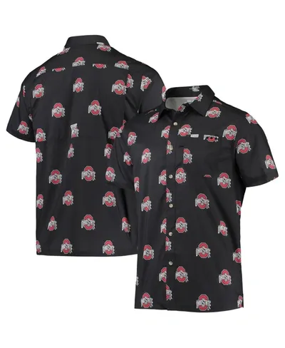 Men's  Black Ohio State Buckeyes Super Slack Tide Omni-shade Button-up Shirt