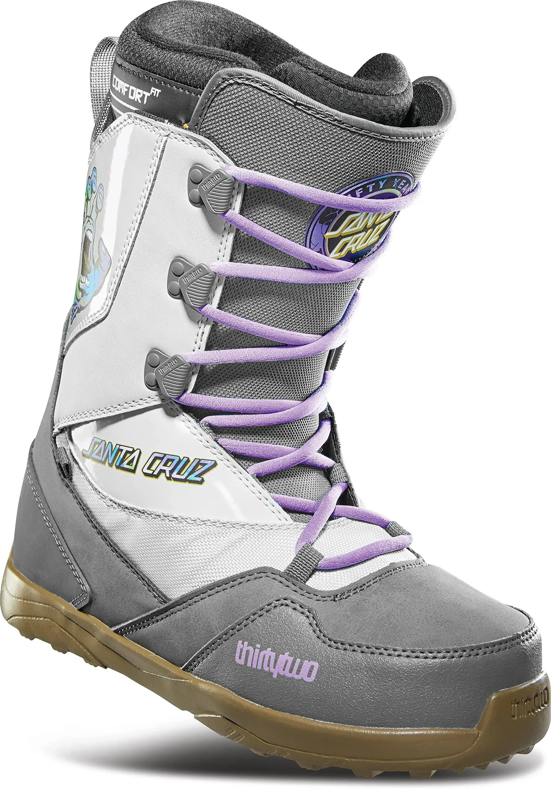 ThirtyTwo Light x Santa Cruz Snowboard Boots, Grey/Gum / 11