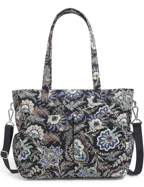 Vera Bradley Women's Cotton Multi-Compartment Shoulder Satchel Purse