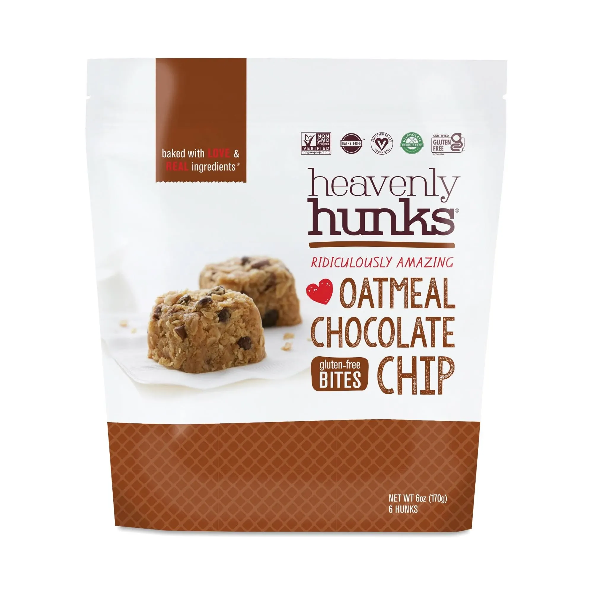 E&C's Heavenly Hunks Gluten-Free Oatmeal Chocolate Chip Cookies