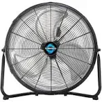 Tornado 20 inch High Velocity Metal Floor Fan, 3-Speed Powerful Cooling for Industrial, Commercial, and Home Spaces, 120°Tilt, 6.0 ft Cord - UL Safety