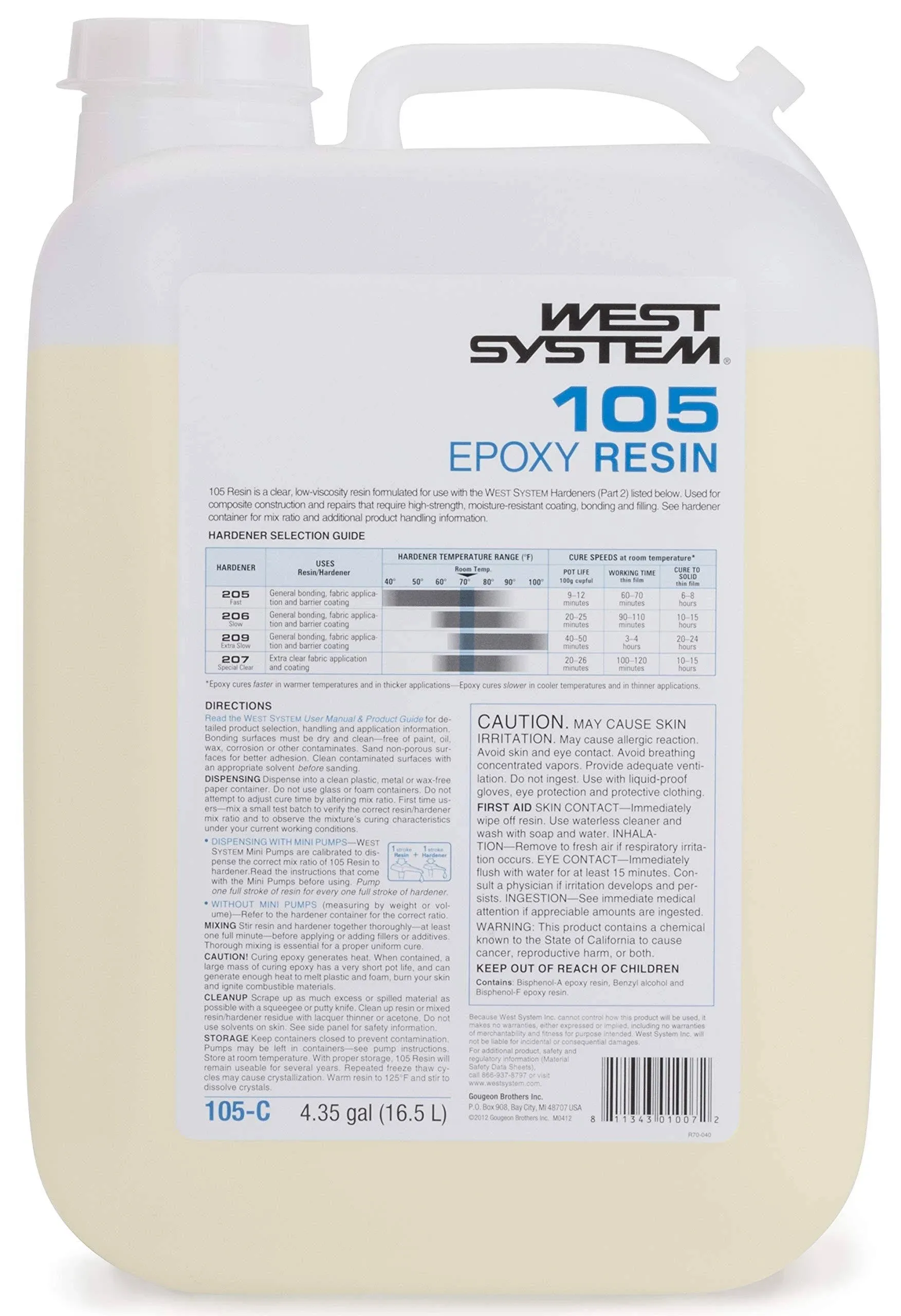 West System 105-C Epoxy Resin