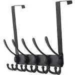 Dseap Over The Door Hook Hanger - 5 Tri Hooks, Heavy Duty Over The Door Towel