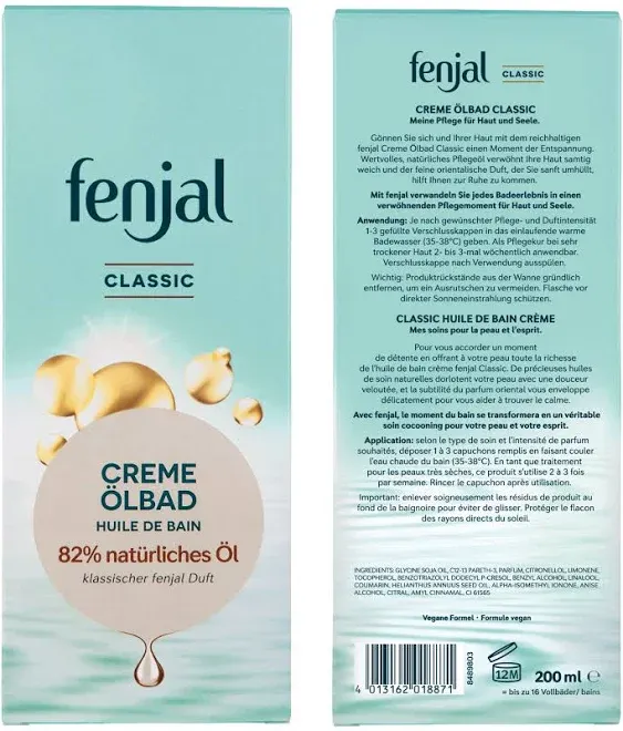 Fenjal Cream Oil Bath (200 ml) #14293