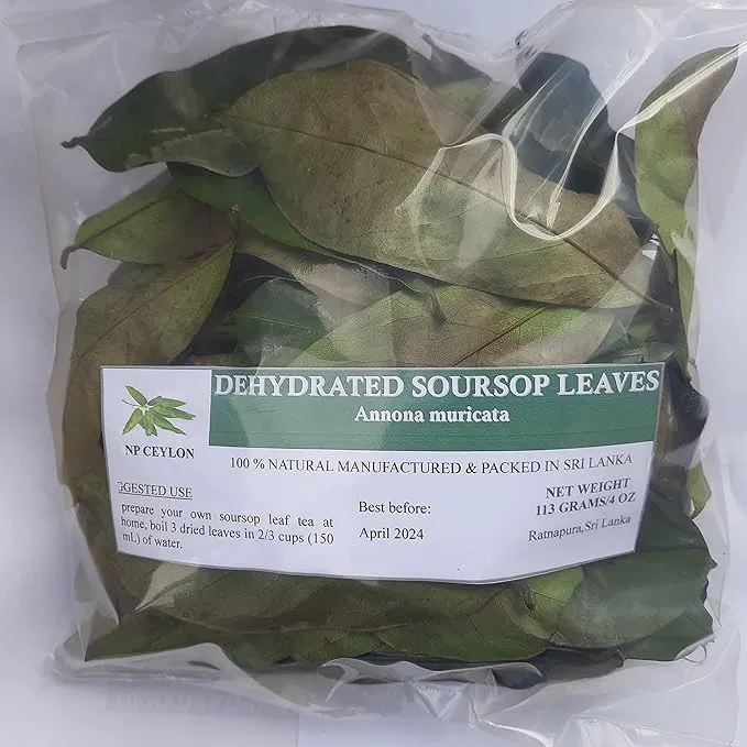 Freshly Dried Soursop Leaves (Annona Muricata) - 400 Leaves