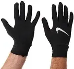 Nike Men's Dri-Fit Element Lightweight Running Gloves (Black/Silver,Small)