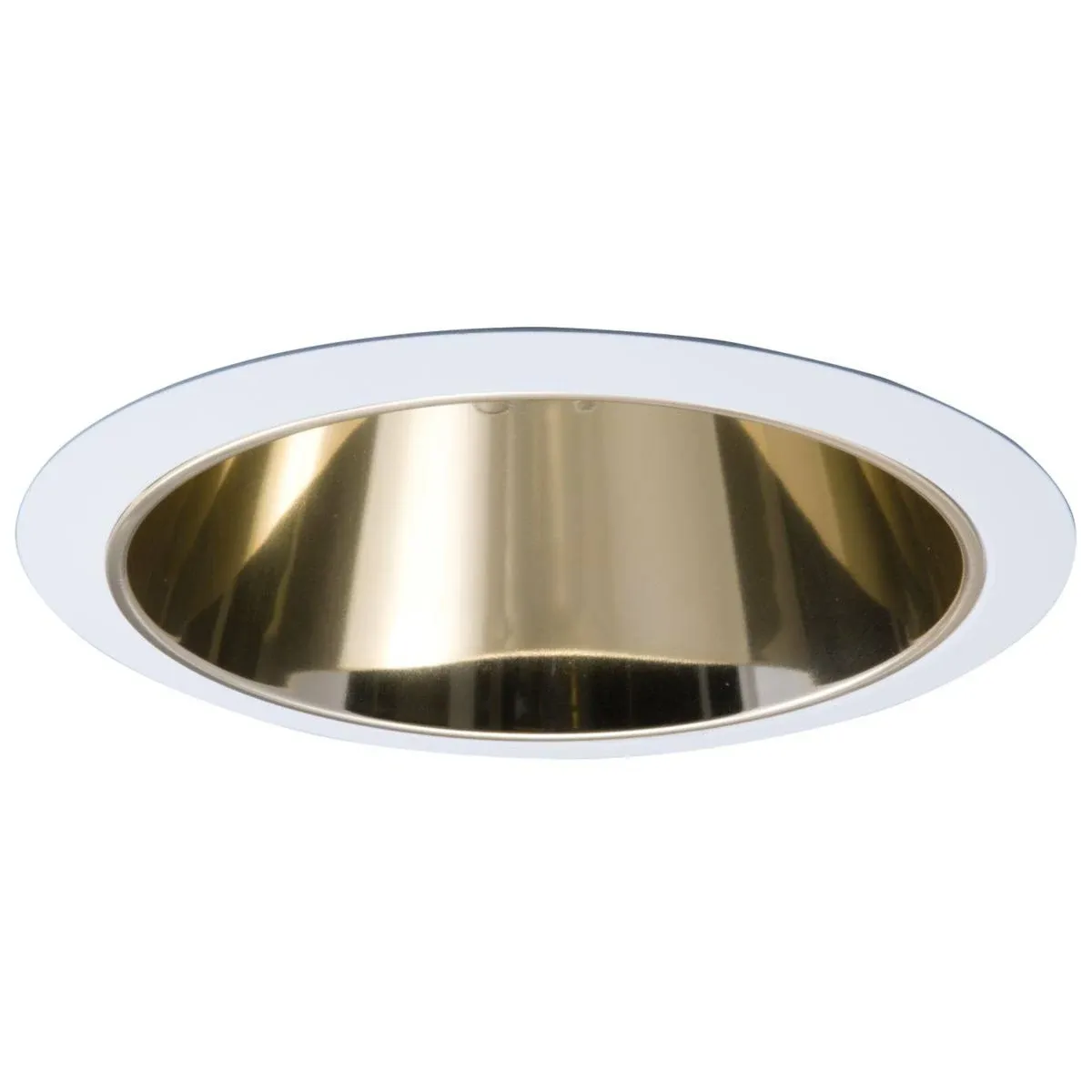 Halo Recessed 426RG 6-Inch Trim with Residential Gold Reflector Cone, White