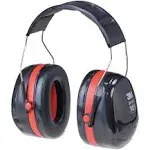 3M H10A Peltor Optime 105 Red/Black 30 DB Over-the-head Earmuffs