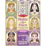 Melissa & Doug Make A Face Sparkling Princesses Sticker Pad