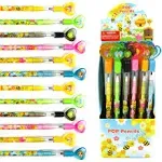 TINYMILLS 24 Pcs Bumble Bees Honeybees Multi Point Stackable Push Pencil ...