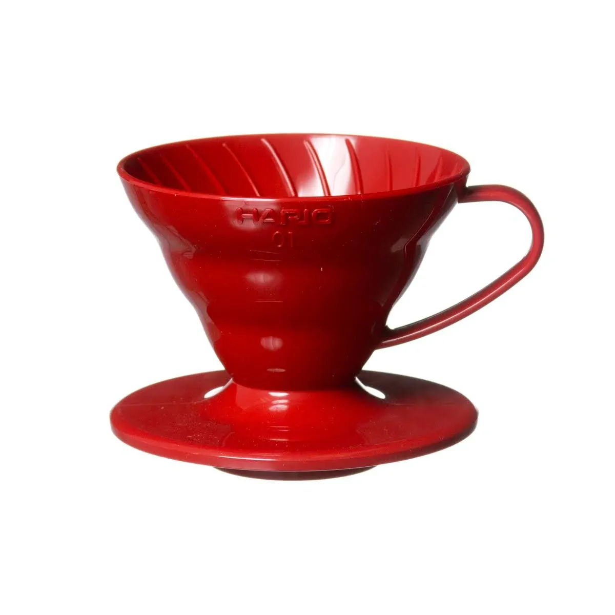 Hario V60 Plastic Coffee Dripper (Size 01, Red)