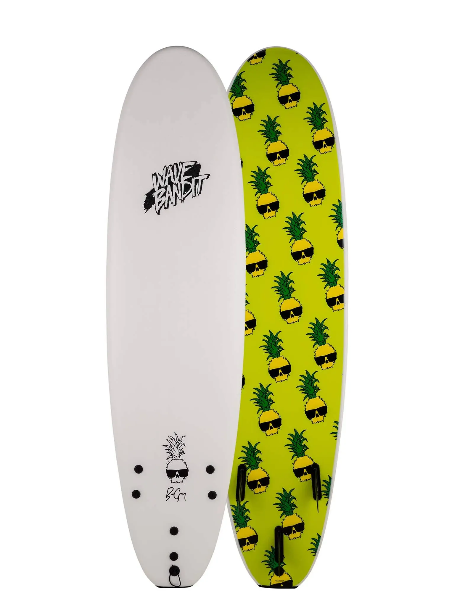 Wave Bandit Ben Gravy Pro EZ Rider Surfboard, White, 7'0