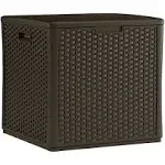 Suncast 27 in. W X 28 in. D Brown Plastic Storage Cube 60 gal