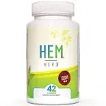 Hem Hero Extra Strength Hemorrhoid Treatment - Reduce Swelling, Soothe Itching & Irritation - 100% Natural - 42 Vegetarian Capsules