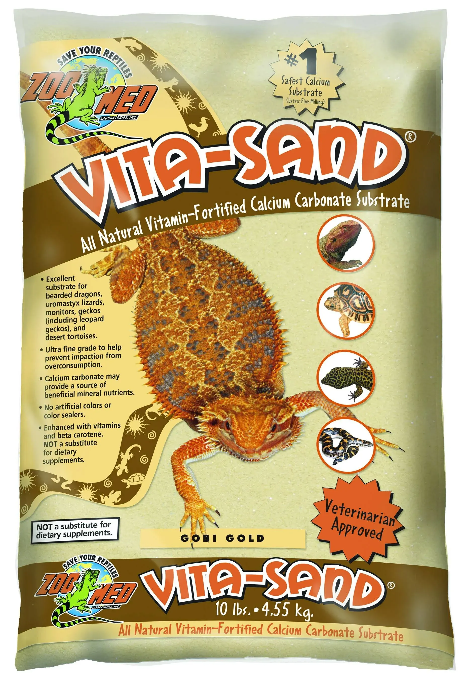 Zoo Med Vita-Sand Outback Orange, 10 lbs.