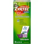 Zyrtec Children’s Allergy, Indoor & Outdoor, Grape Syrup - 8 fl oz