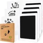 KeaBabies 4-Pack Inkless Hand and Footprint Kit - Ink Pad for Baby Hand and Footprints - Dog Paw Print Kit,Dog Nose Print Kit - Baby Footprint Kit, Clean