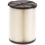 1-Layer Standard Pleated Paper Filter for Most 5 Gallon and Larger RIDGID Wet/Dry Shop Vacuums