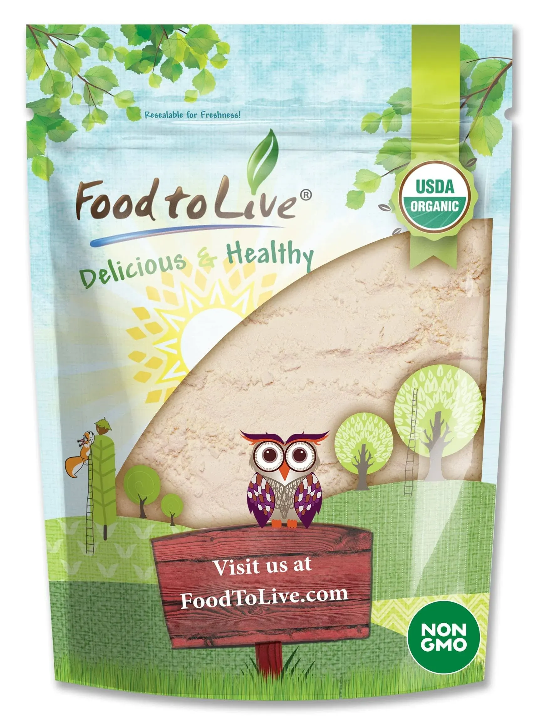 Organic Coconut Flour - Non-GMO, Kosher, Raw, Vegan, Unsweetened, Unre