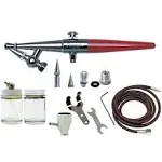 HS-3AS Single Action Airbrush W/ .45, .65 & 1.05Mm Heads