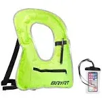 Inflatable Snorkel Vest - Portable Snorkel Vests for Adults - Durable Scuba Vest for Scuba Diving - Reliable Snorkel Floatation Device - Compact Snorkeling Vest with Pocket