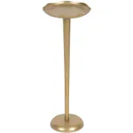 Kate and Laurel Alessia Round Metal Drink Table, 8x8x22, Gold