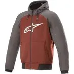 Alpinestars Chrome Sport Hoodie (Large, Tar Gray/Burgundy)