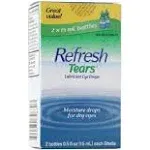 Refresh Tears Lubricant Eye Drops 2 Pack