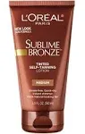 L'Oreal Paris Skincare Sublime Bronze Tinted Self-Tanning Lotion, Sunless tanning lotion, 2 count